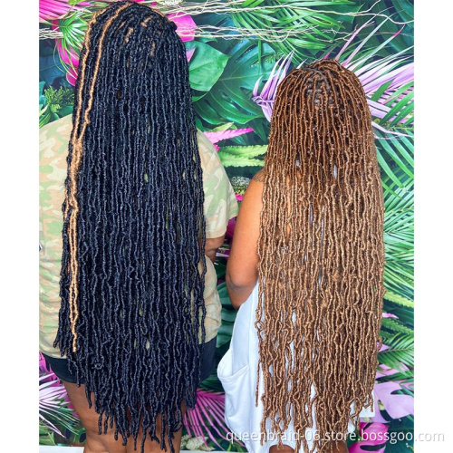 Nu Fuax Locs Crochet Braids Hair Pre-looped Extended Soft Locs Crochet Hair Synthetic Long Nu Locs Hair 21 Strands African Roots